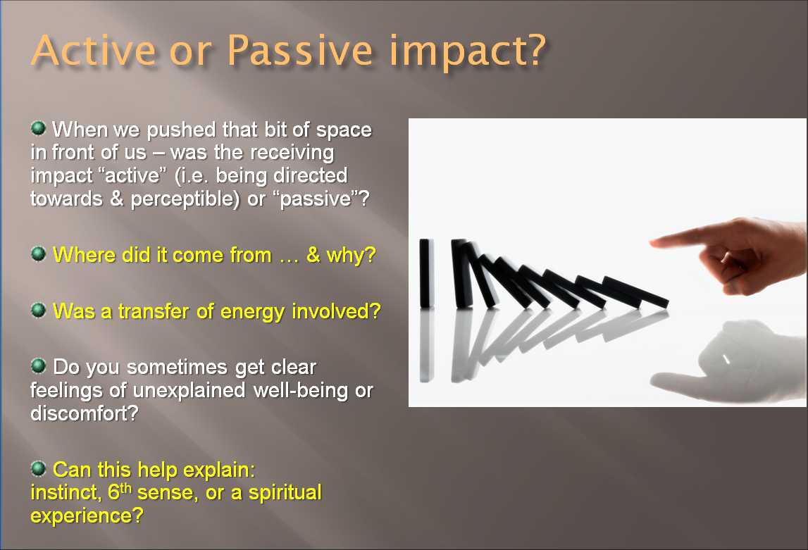 active or passive impact?